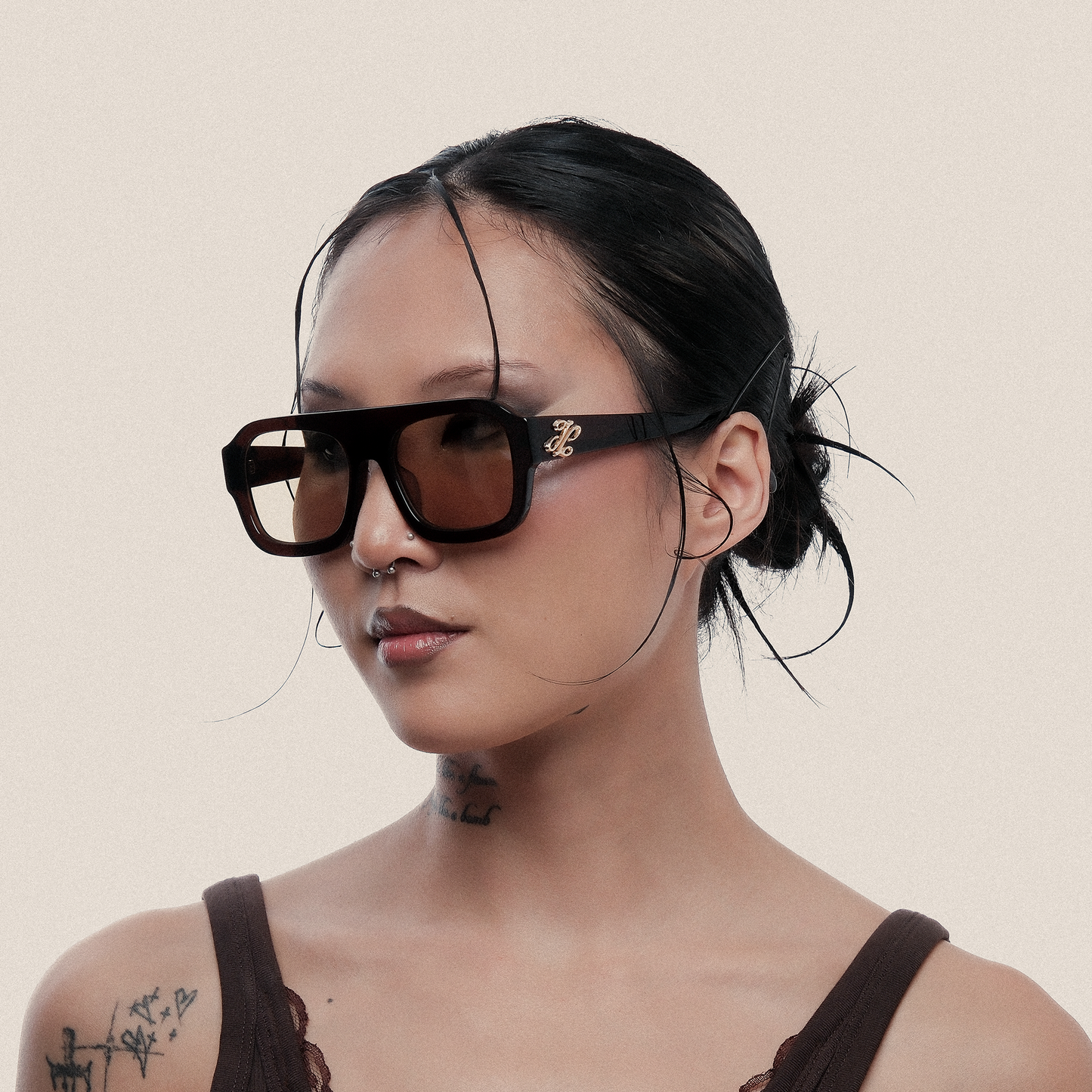 Les Lunettes Marron . E2M