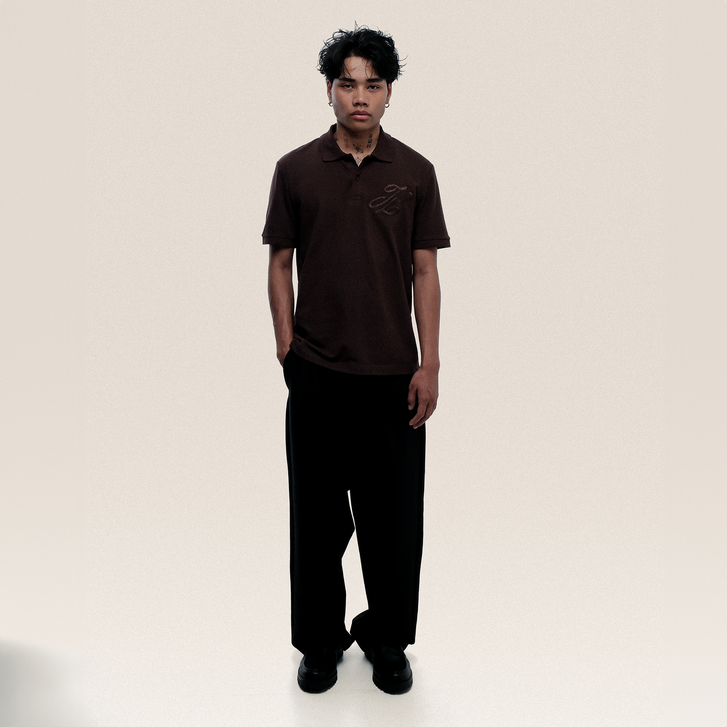 Le Polo Marron . E2M